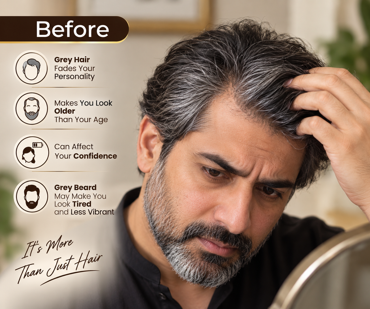 Men Expert Beard & Hair Color (New) - Natural Black before
