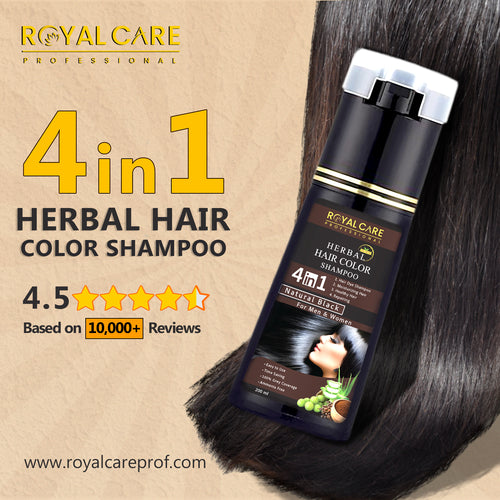 4 IN 1 Hair Coloring Shampoo – Natural Black