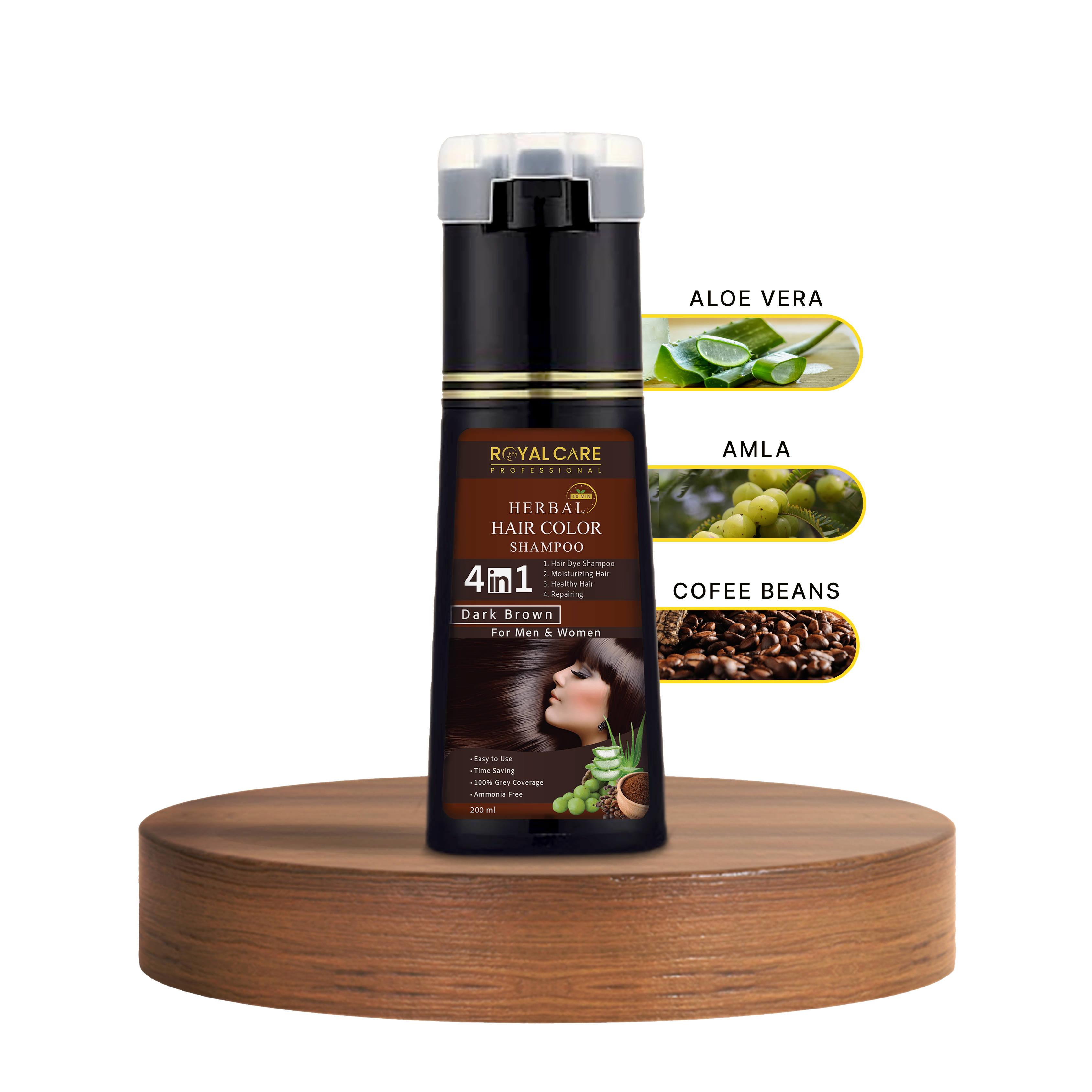 Hair Color Shampoo – Dark Brown