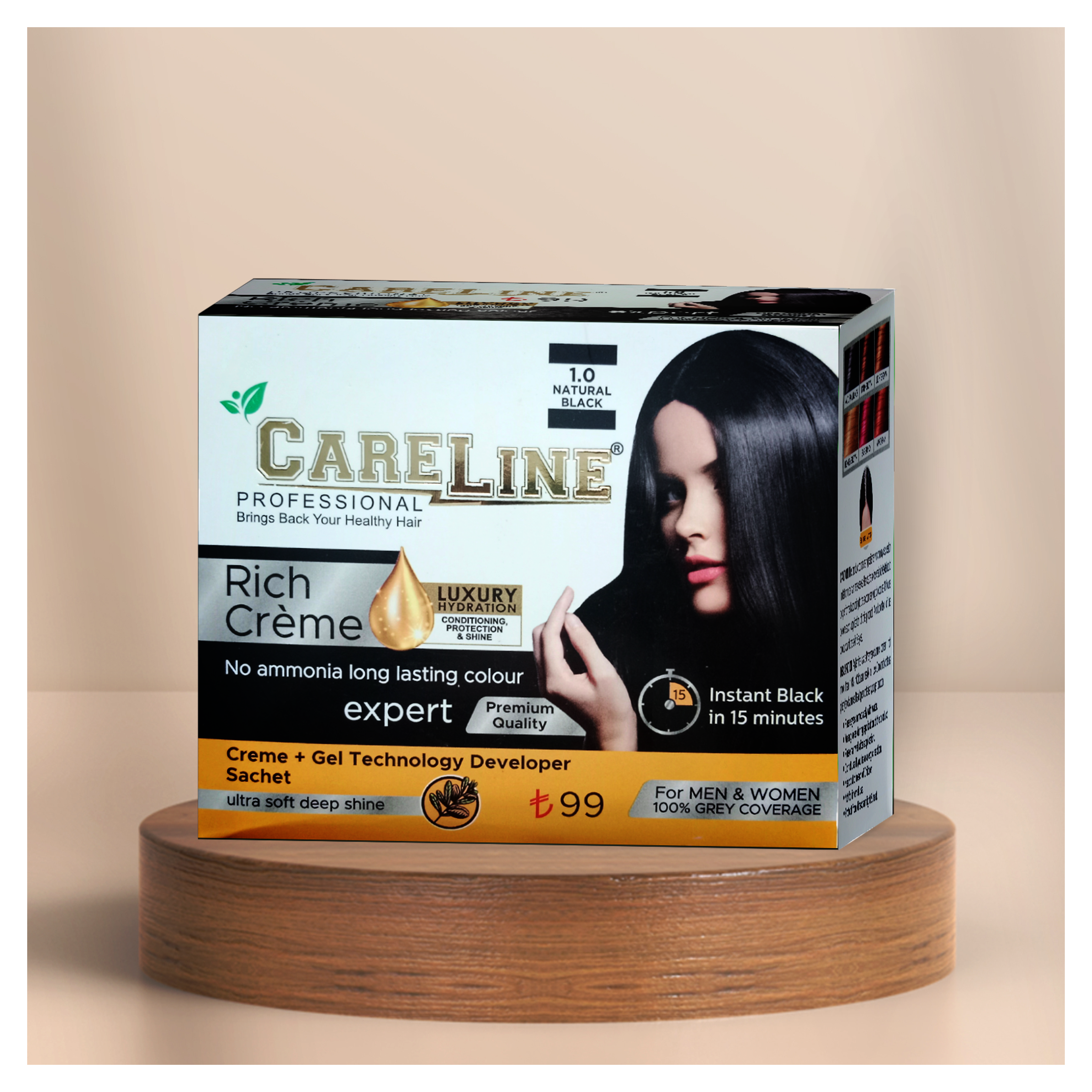 Rich Creme Careline Hair Color - Dark Brown 2.0