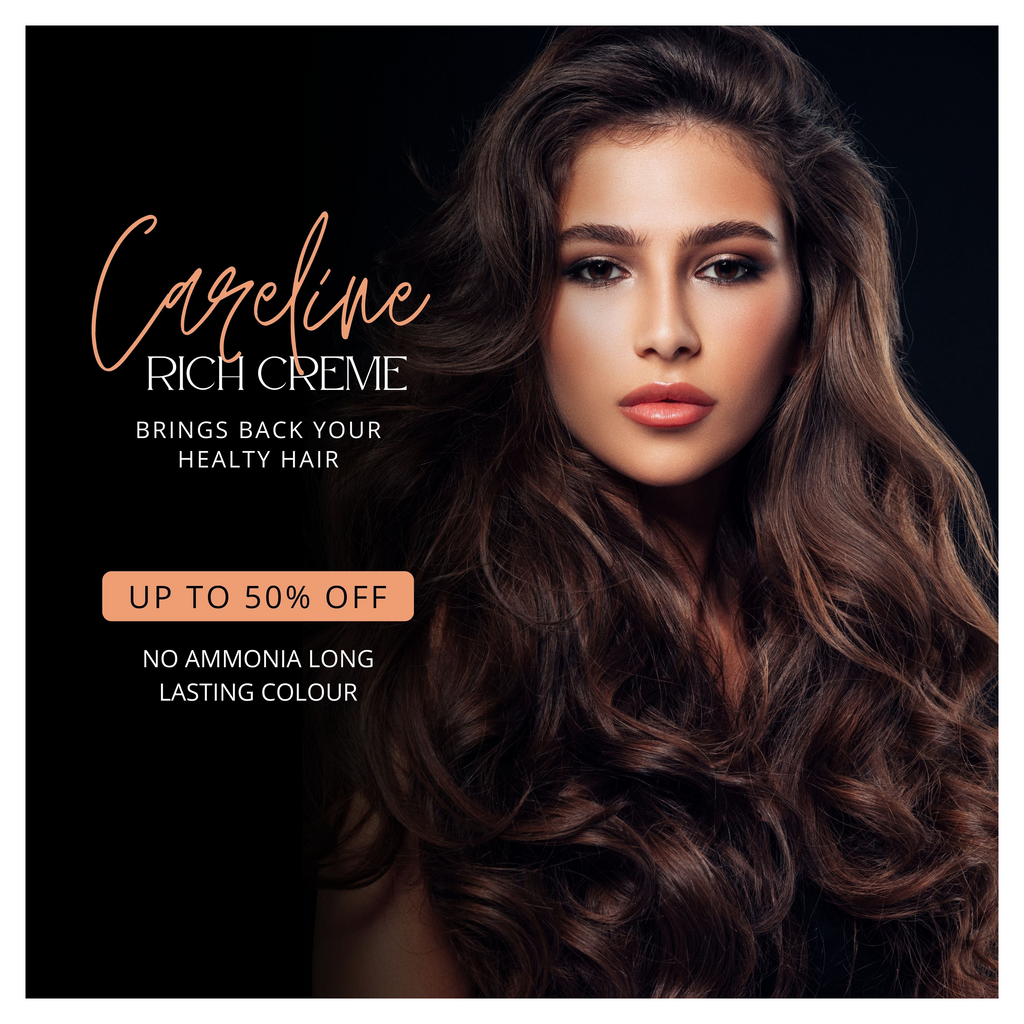 Careline Rich Creme Gel Hair Color - Natural Black