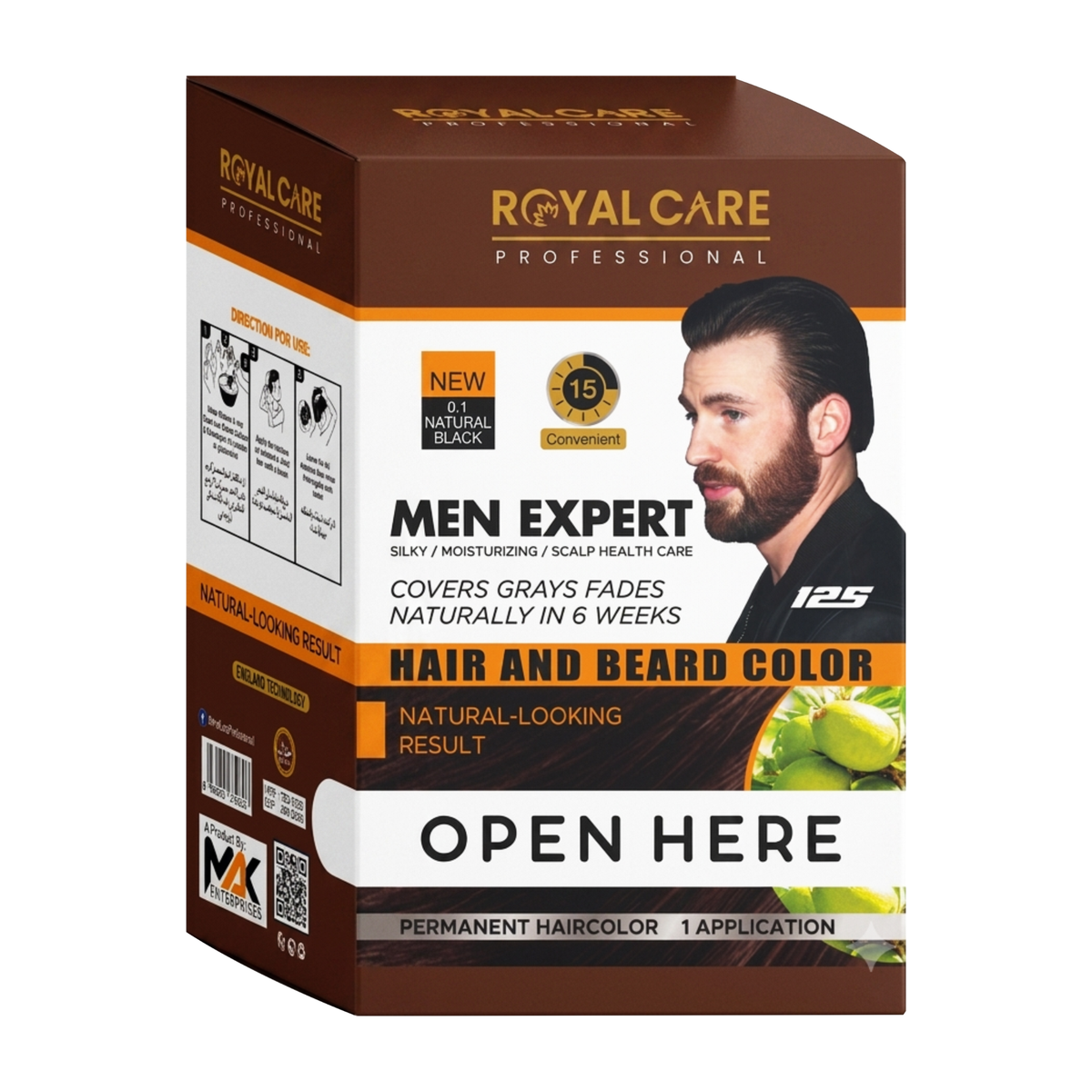 Men Expert Beard & Hair Color (New) - Dark Brown