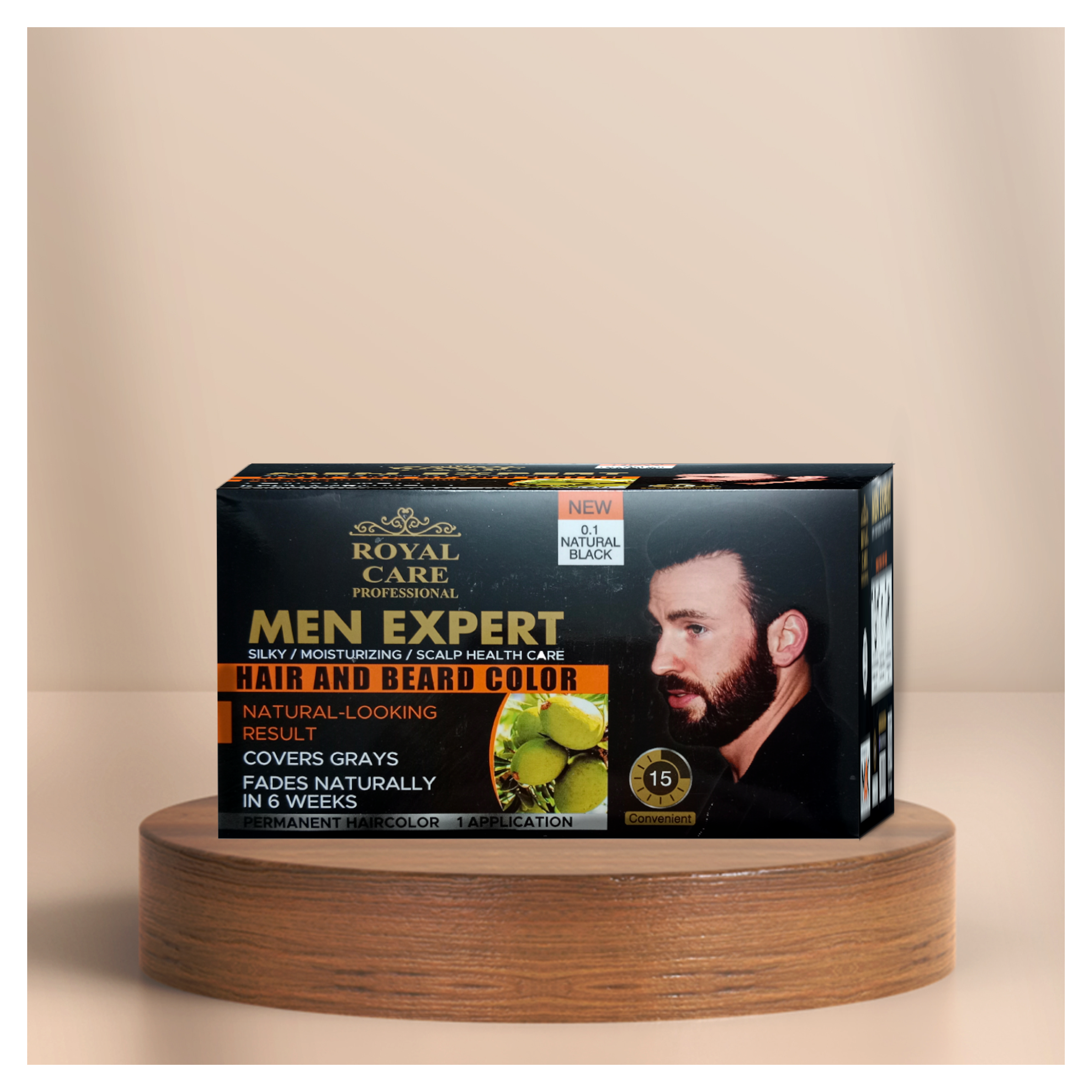 Men Expert Beard & Hair Color- Natural Black